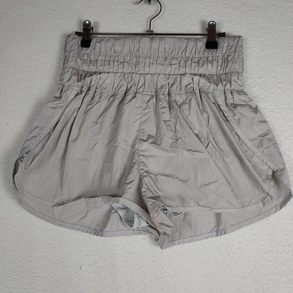Free People FP Movement Womens Running Shorts Medium Taupe Athletic